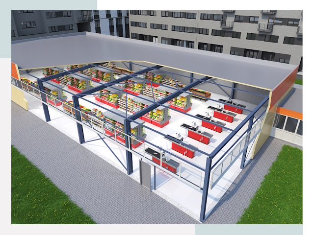 Строительство магазинов в Полысаево от 617 руб. за м²