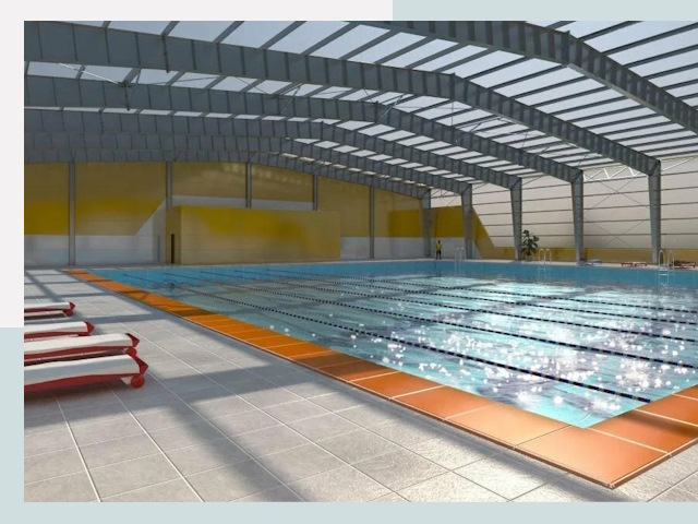 Строительство крытых бассейнов в Полысаеве