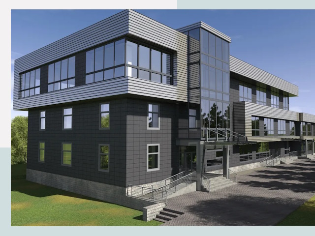 Административные здания в Полысаеве