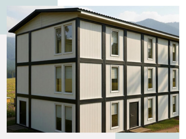 Модульные общежития в Полысаеве