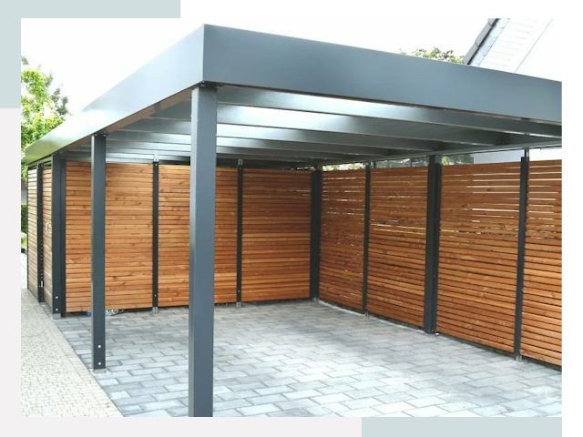 Навесы для парковки в Полысаеве