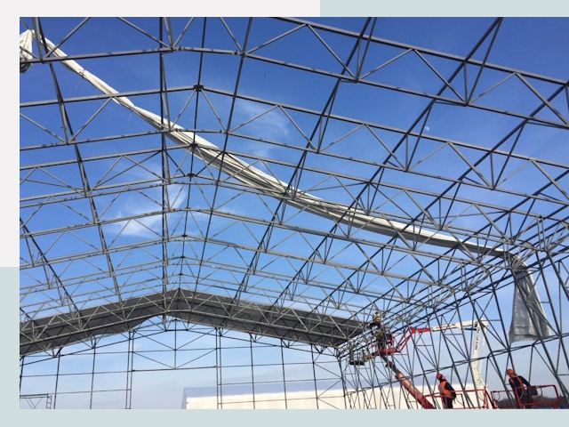 Шатровые ангары от 617 руб. в Полысаеве и Кемеровской области