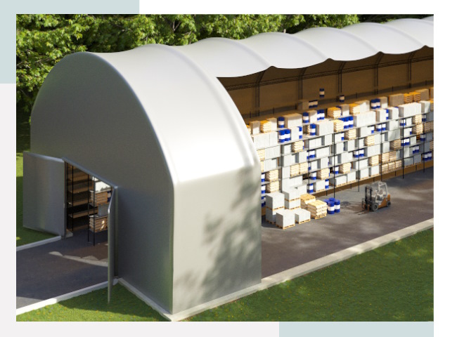 Тентовые ангары в Полысаеве