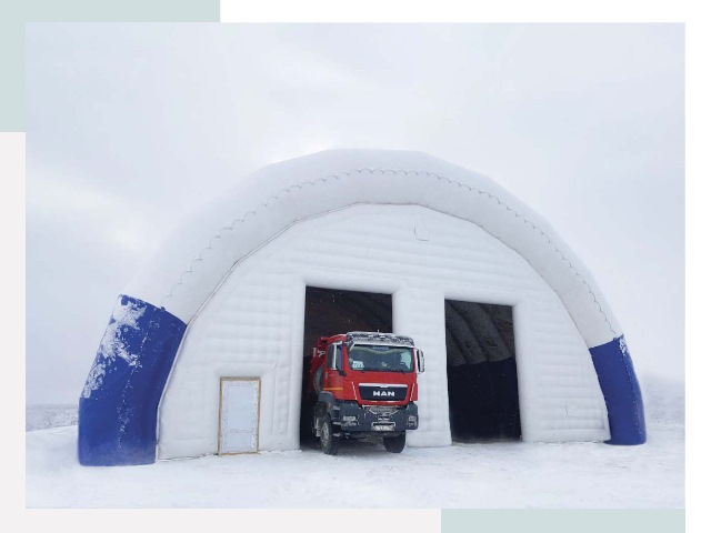 Мобильные ангары в Полысаеве