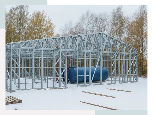 Металлические ангары в Полысаеве