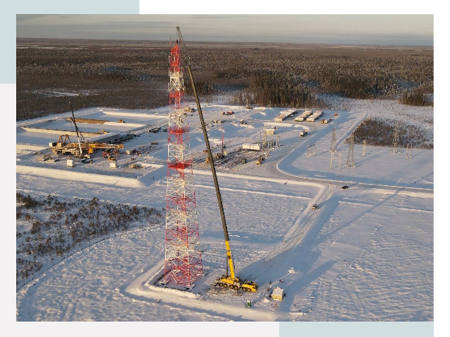 Мачты связи в Полысаеве