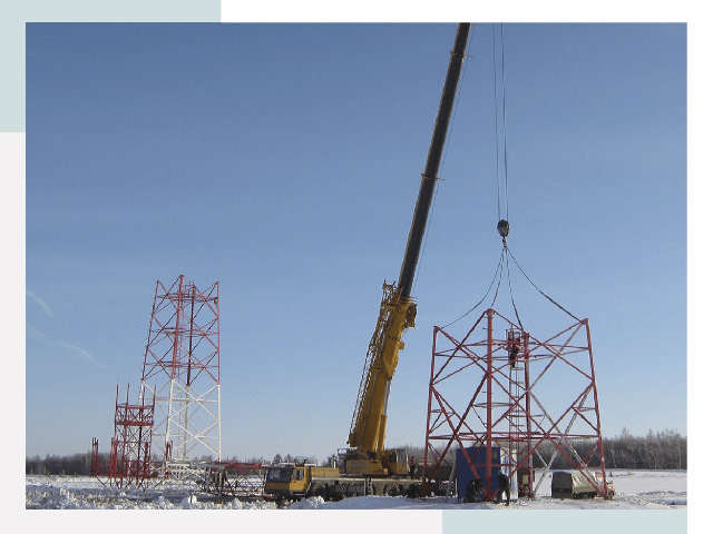 Монтаж вышек связи в Полысаеве