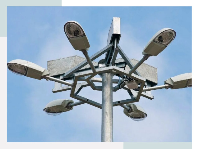 Монтаж осветительных мачт в Полысаеве