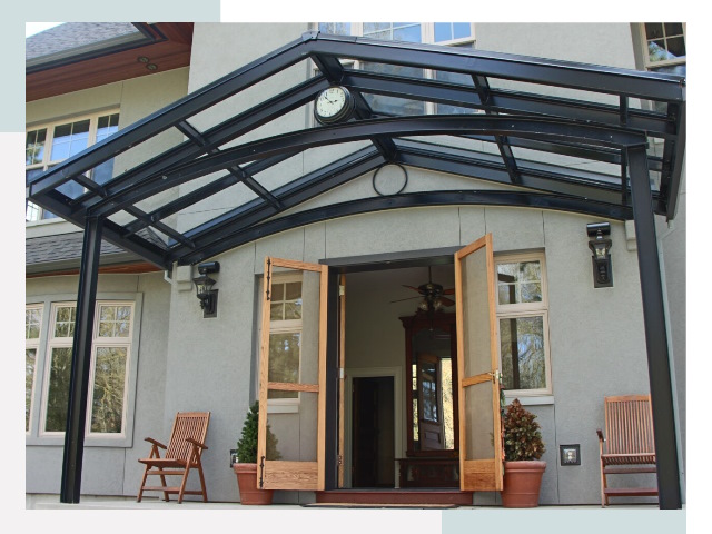 Козырьки металлические в Полысаеве