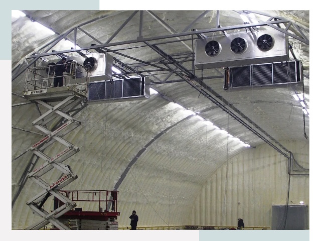 Оснащение ангаров в Полысаеве