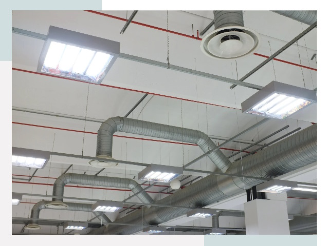 Вентиляция ангаров в Полысаеве