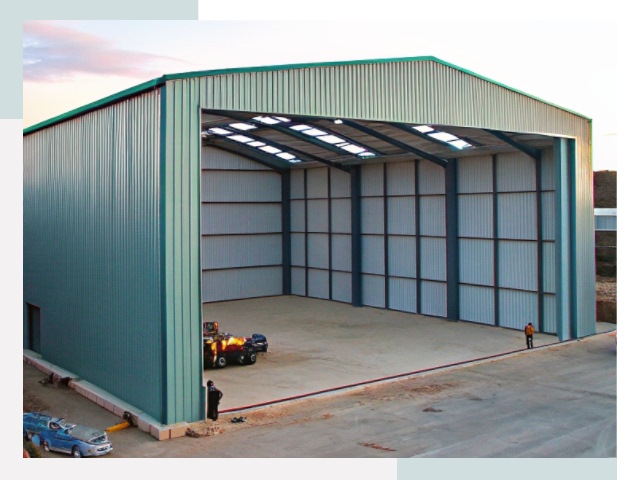 Строительство ангаров в Полысаеве